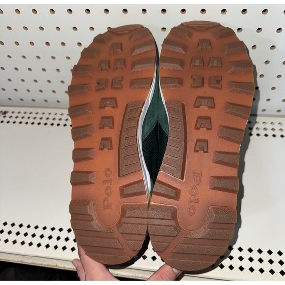 Polo Ralph Lauren Trackster 200II Mens Athletic Shoes Size 10 Green Yellow Blue - Picture 7 of 8